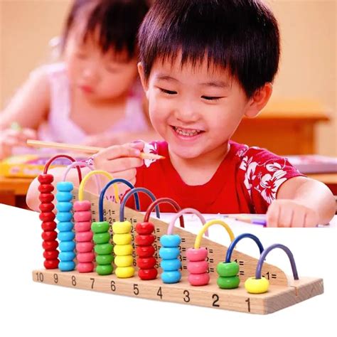 Buy Kids Wooden Toys Abacus Counting Beads Maths Early