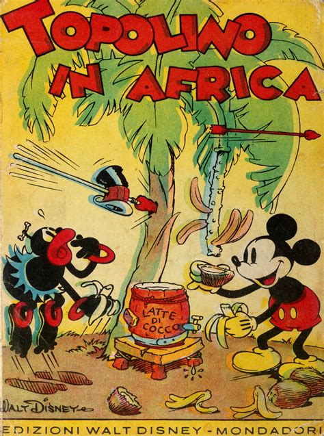 Topolino Disney Walt Mickey Mouse In Africa Walt Disney Story And