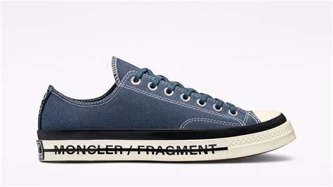 Fragment X Moncler X Converse Chuck 70 Low Blue Le Site De La Sneaker