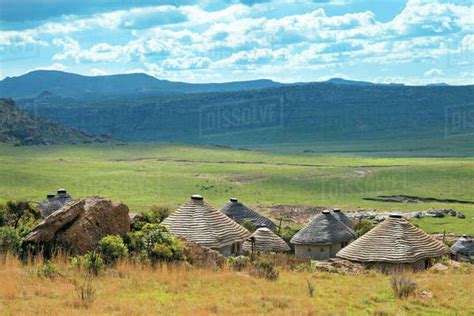 Basotho Village Near Clarens Free State Stock Photo Dissolve