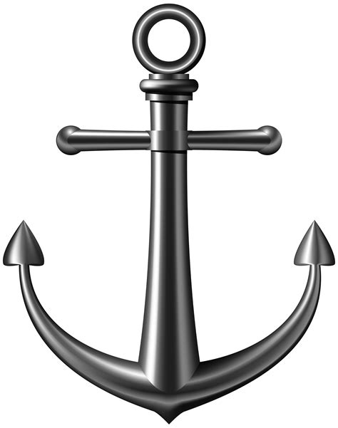 Black Anchor Png Free Logo Image