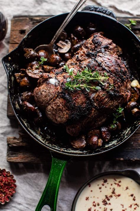 Something rich and creamy is necessary for this recipe. Roasted Beef Tenderloin with Mushrooms and White Wine ...