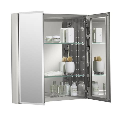 Kohler 25 X 26 Aluminum Mirrored Medicine Cabinet And Reviews Wayfair