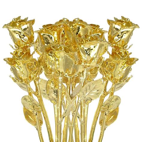Are gold dipped roses real. 50th Anniversary Bouquet: Love Is A Rose