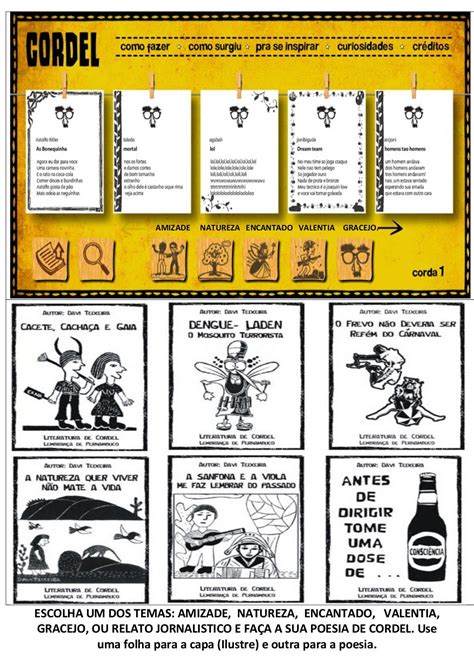 Atividades Sobre Cordel 7 Ano