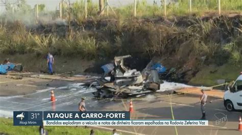 Ataque A Carro Forte Troca De Tiros Deixa Blindado Destru Do E