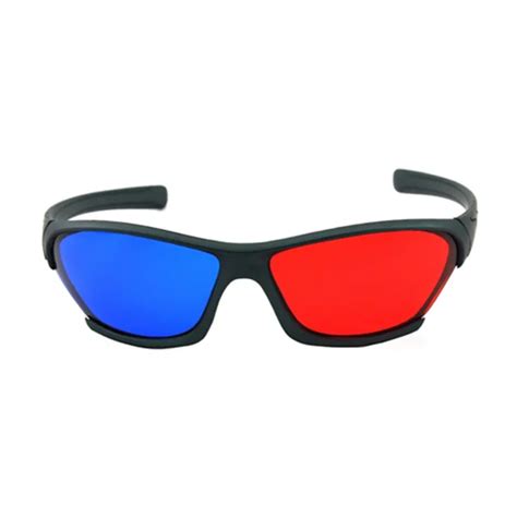 1pcs Cheap Price Red Bluecyan Plastic 3d Glasses For Movies And