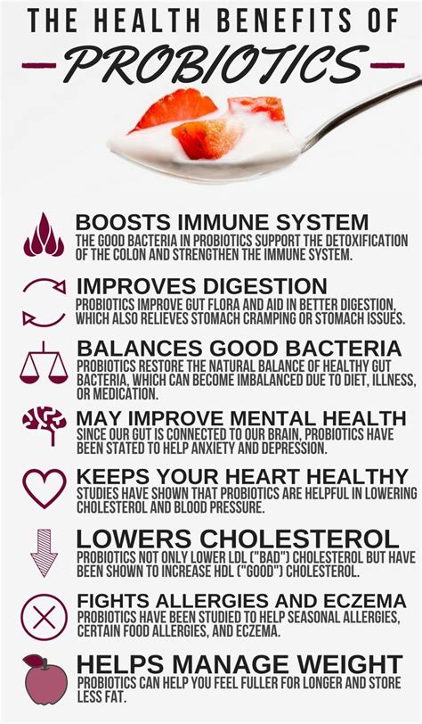 It also contains iron, manganese, and sodium. The Health Benefits of Probiotics | Probiotic benefits ...