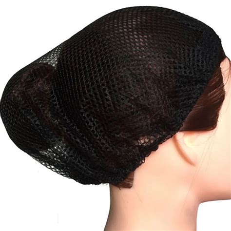 12pcs Set Hairnets Quality Mesh Weaving Net Black Hair Lace AliExpress