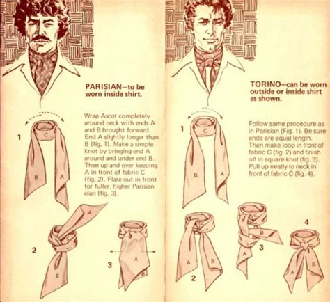 A Guide On How To Tie An Ascot Ascot Ties Victorian Mens Fashion