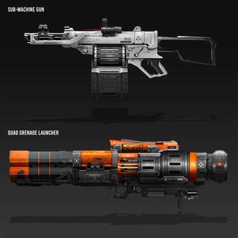 Artstation Sci Fi Weapon Concept 2