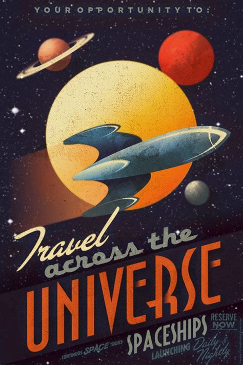 Travel Across The Universe 24 X 36 Vintage By Twenty21onecreative