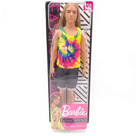 Barbie Fashionistas 138 Ken Doll With Long Hair Hippie Tie Dye