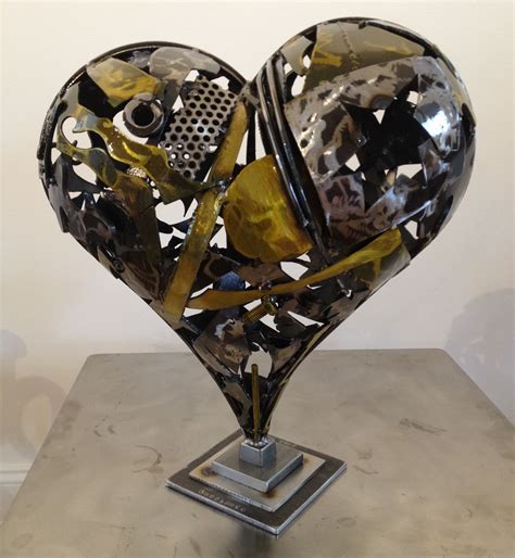 Steel Heart Sculpture 2013 Steel Sculpture Wine Rack Mixed Media