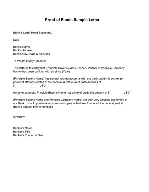 Proof Of Funds Form Fill Out And Sign Printable Pdf Template Signnow