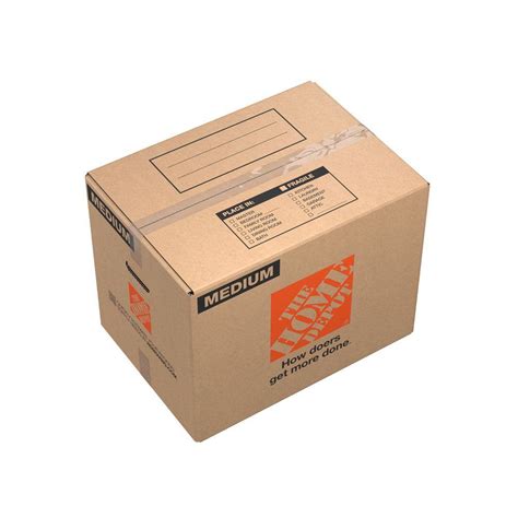 The Home Depot 21 In L X 15 In W X 16 In D Medium Moving Box With