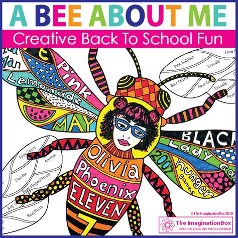 All About Me Bee Art And Classroom Decor The Imagination Box