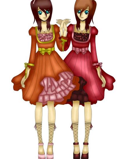 Twin Anime Girls By Rainbowcolorren On Deviantart