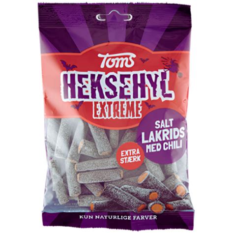 Toms Heksehyl Extreme Extra Salty Liquorice Sticks 130g Scandikitchen