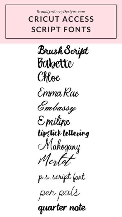 Ultimate List Of Single Line Fonts For Cricut Modern 40 OFF