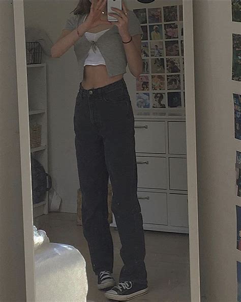 Maja Tkr 🦋17🦋 On Instagram Fun🖤 Crop Top With Jeans Skinny