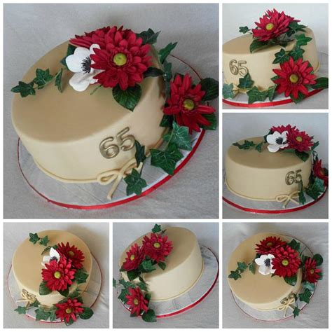 65th Birthday Decorated Cake By Anka Cakesdecor
