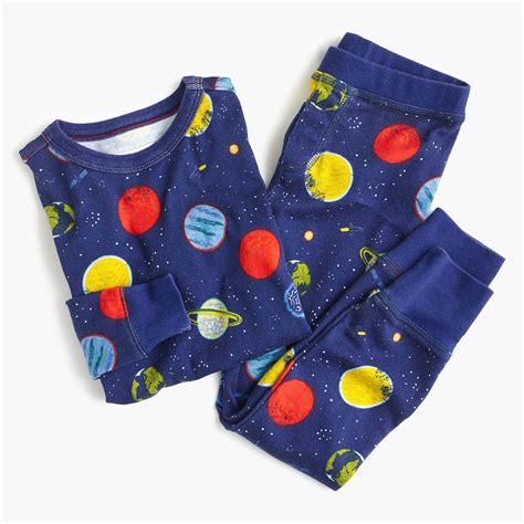 Kids Pajama Set In Planet Print Girl Sleep Sets Jcrew