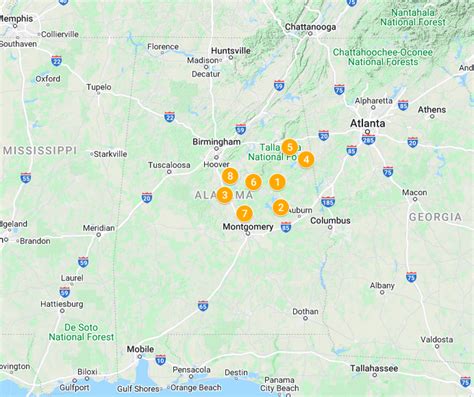 Looking For Gold In Alabama Here S A Map To 8 Historic Mining