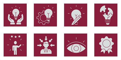 Creativity Icons Set Creativity Pack Symbol Vector Elements For