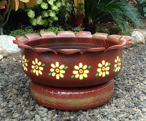 13 Super Easy DIY Garden Decor With A Recycled Tire Idea ...