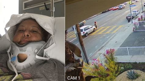 Woman Survives Horrific Hit And Run Caught On Video In Van Nuys Abc7 Los Angeles