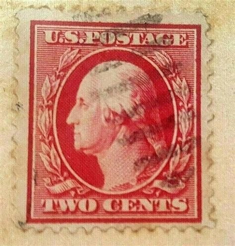 Very Rare George Washington Two Cents Us Postage Stamp Must See