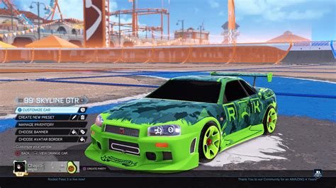 Anybody have good Skyline designs they would like to share? : RocketLeague