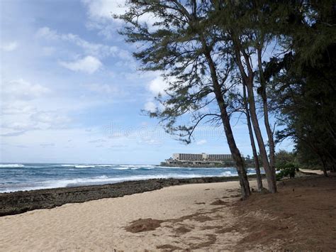 Turtle Bay Oahu Island North Shore Hawaii Stock Photo Image Of