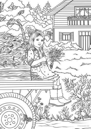 However, if you want to use spring coloring pages for adults, you just need to download the coloring pages quickly. Country Spring - Spring Flowers | Adult coloring pages ...