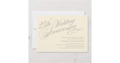 25th Anniversary Invitations