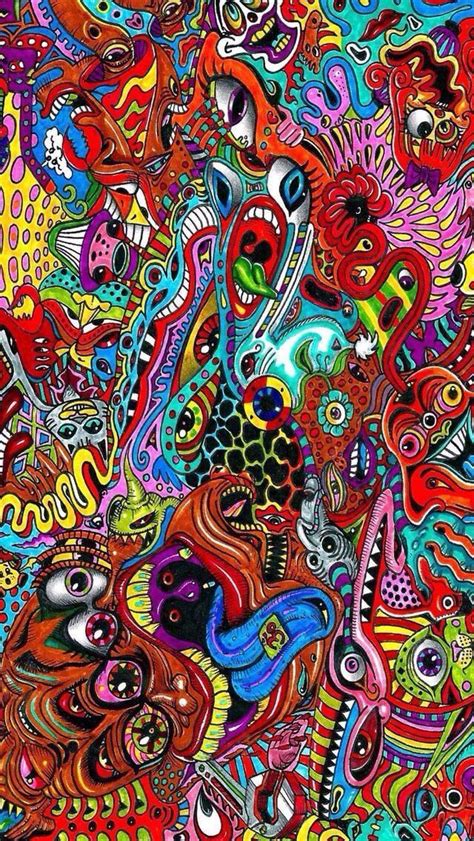 Stoner Trippy Drawings Black And White Goimages Tips
