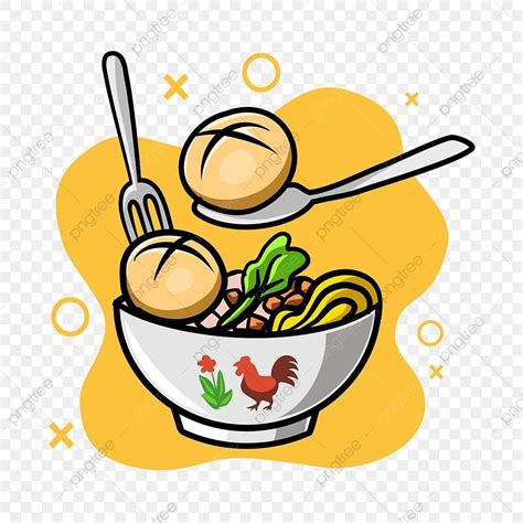 Meatball Food Vector Hd Png Images Vector Illustration Of Indonesian