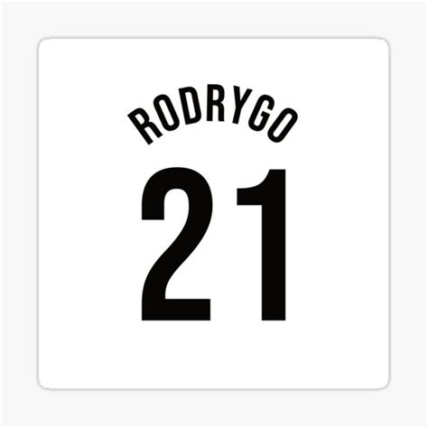 Rodrygo 21 Home Kit 2223 Season Sticker For Sale By Gotchaface