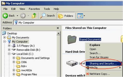 Faq How To Share Files In Windows Xp Access Control List Acl Ocio