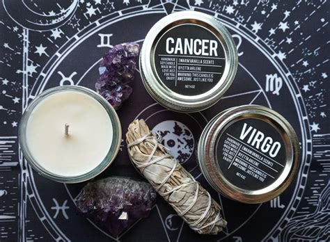 Zodiac Sign Candle Astrology Candles Astrological Sign Etsy Soy