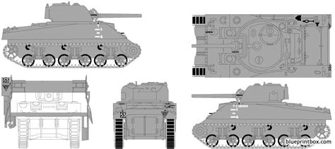 M4 Sherman Tank Blueprints