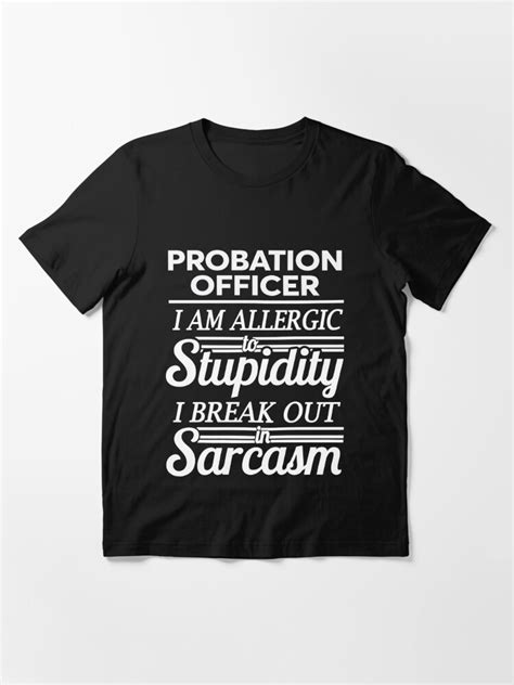 probation officer t shirt for sale by vedashraton redbubble probation officer t shirts