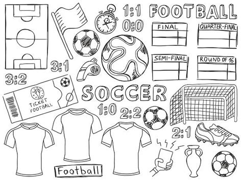 Stadium Doodle Soccer Sketch Stock Photos Pictures And Royalty Free