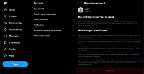 How To Deactivate Delete Your Twitter Account Azurecurve