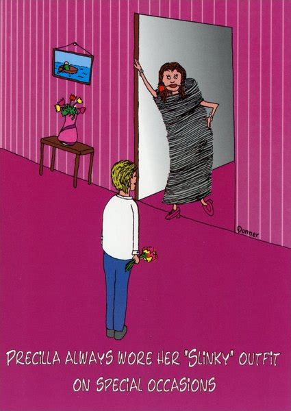 Slinky Funny / Humorous Wedding Anniversary Card by Curiosities