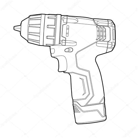 Cordless Drill — Stock Vector © Chisnikov 6936958