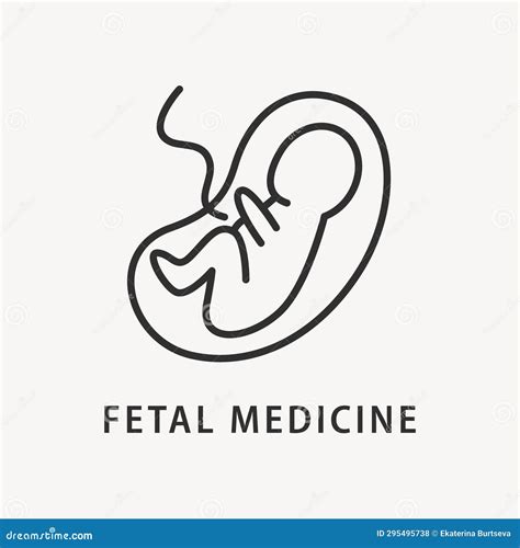 Fetus Icon Prenatal Logo Design Fetal Ultrasound Stock Vector