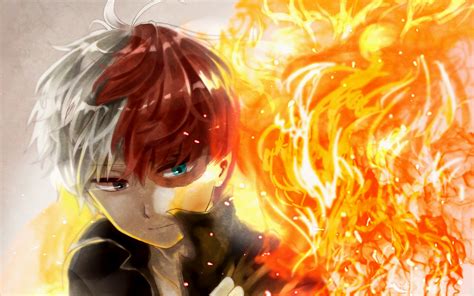 Wallpapers in ultra hd 4k 3840x2160, 1920x1080 high definition resolutions. Download wallpapers Todoroki Shouto, art, manga, My Hero ...