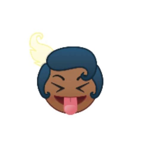 Tiana As An Emoji Sticking Out Tongue Drawing By Disney